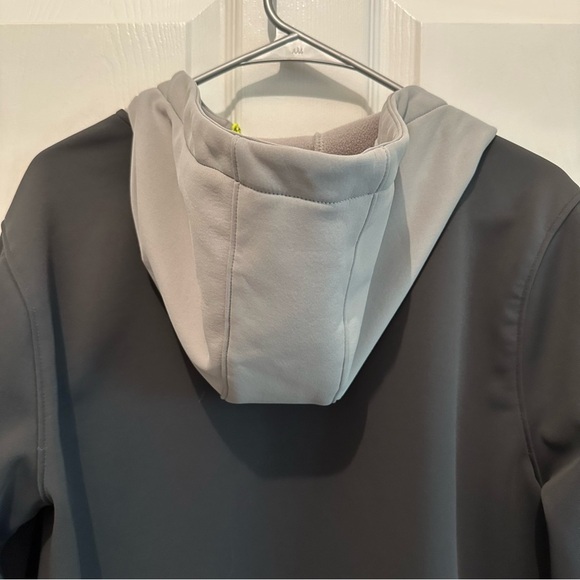 Spyder Mens Hooded Softshell Jacket, Alloy, Small Two Tone Grey Green Outerwear - Picture 11 of 13